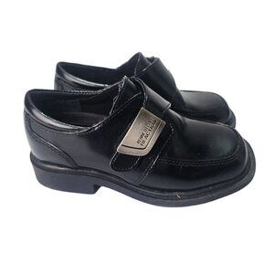 Kenneth Cole Reaction Black Leather Loafer Dress Shoe Boys Size 9M